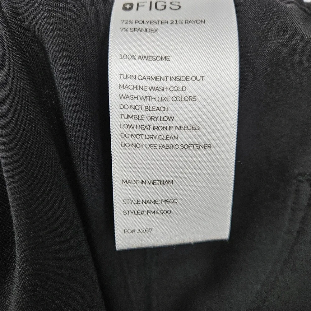 Figs Scrub Pants Mens Medium Pisco Medical Basic Uniform Black Healthcare